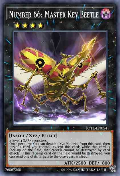 Number 66: Master Key Beetle - JOTL-EN054 - Super Rare - 1st Edition