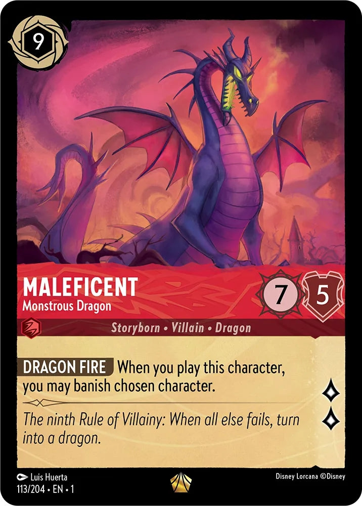 Maleficent - Monstrous Dragon - 113/204 [The First Chapter] [Non-Foil]