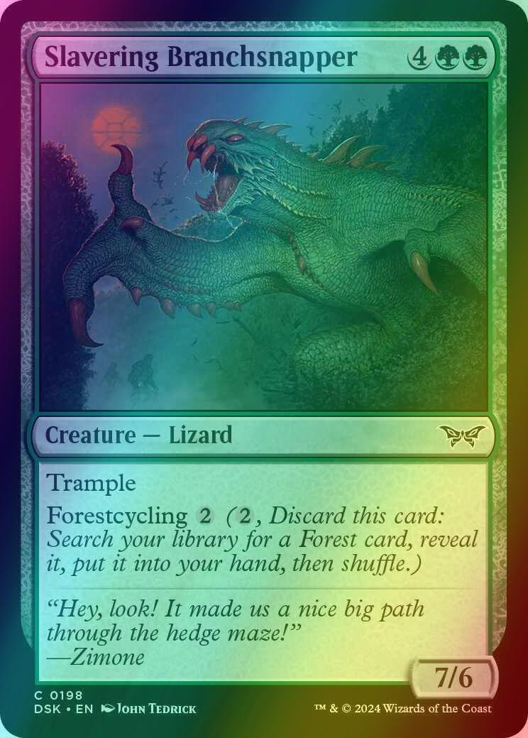 Slavering Branchsnapper [198] [Duskmourn: House of Horror] [Foil]