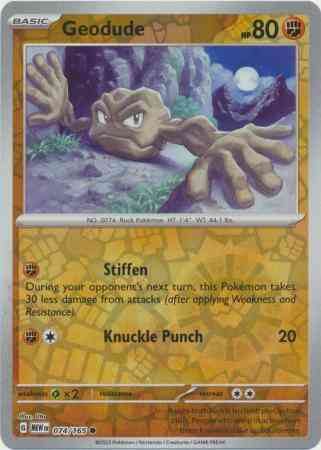 Geodude - 074/165 - Common [sv035-074] [Reverse Holo]