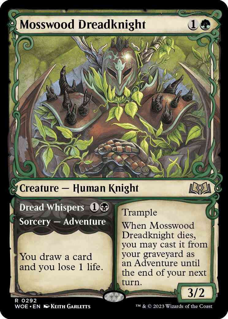 Mosswood Dreadknight // Dread Whispers [292] [Adventure Showcase] [Wilds of Eldraine] [Non-Foil]