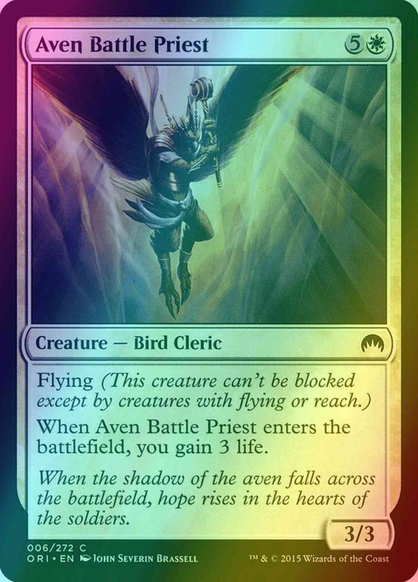 Aven Battle Priest [6] [Magic Origins] [Foil]