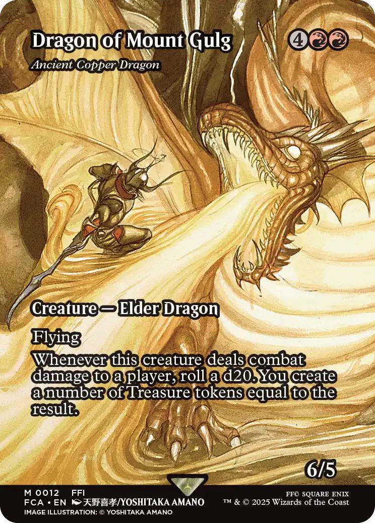 Dragon of Mount Gulg - Ancient Copper Dragon [12] [Borderless] [FINAL FANTASY: Through the Ages] [Non-Foil]