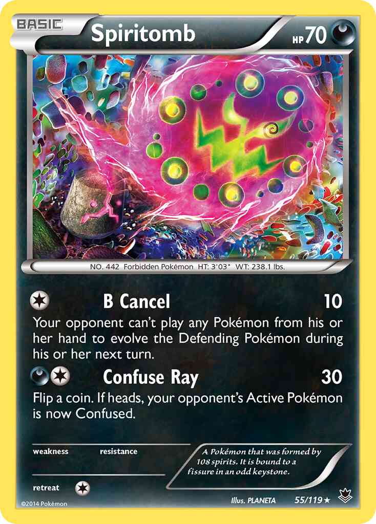 Spiritomb - 55/119 - Rare [xy4-55] [Reverse Holo]