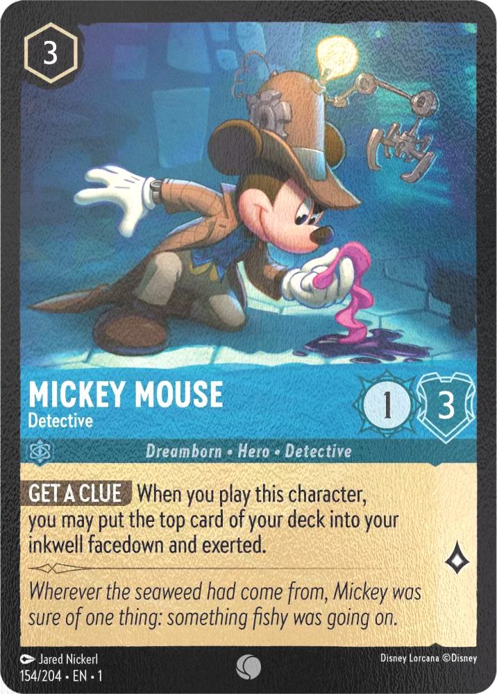 Mickey Mouse - Detective - 154/204 [The First Chapter] [Cold Foil]