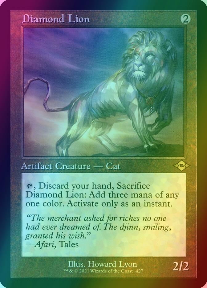 Diamond Lion [427] [Retro Frame] [Modern Horizons 2] [Etched Foil]