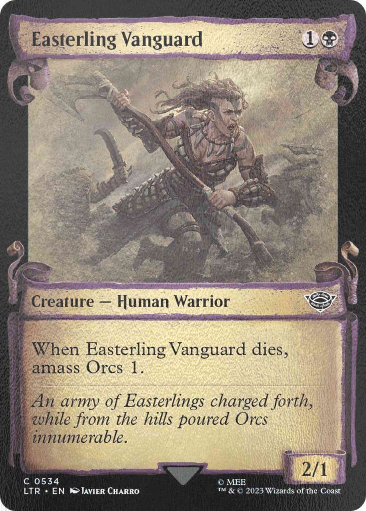 Easterling Vanguard [534] [Scrolls Showcase] [The Lord of the Rings: Tales of Middle-earth] [Silver Foil]