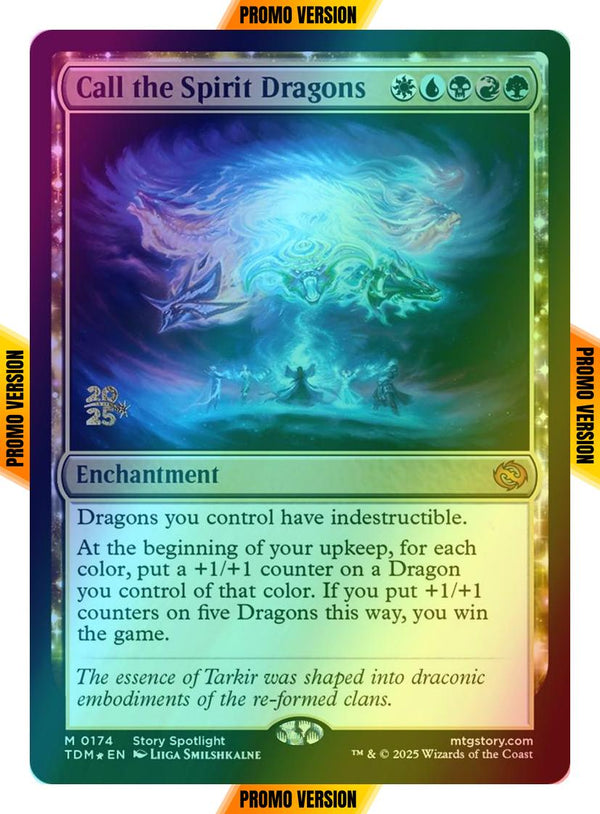 Call the Spirit Dragons [174s] [Prerelease] [Tarkir: Dragonstorm: Promos] [Foil]