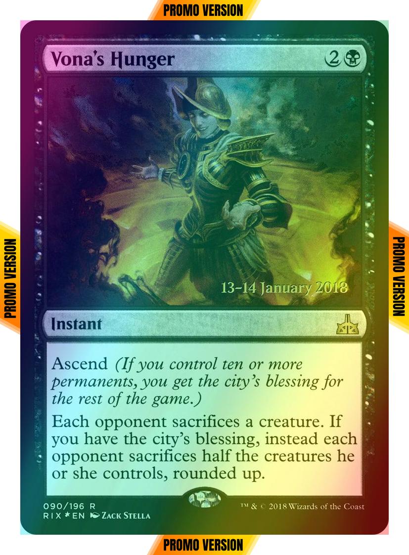 Vona's Hunger [90s] [Rivals of Ixalan Promos] [Foil]
