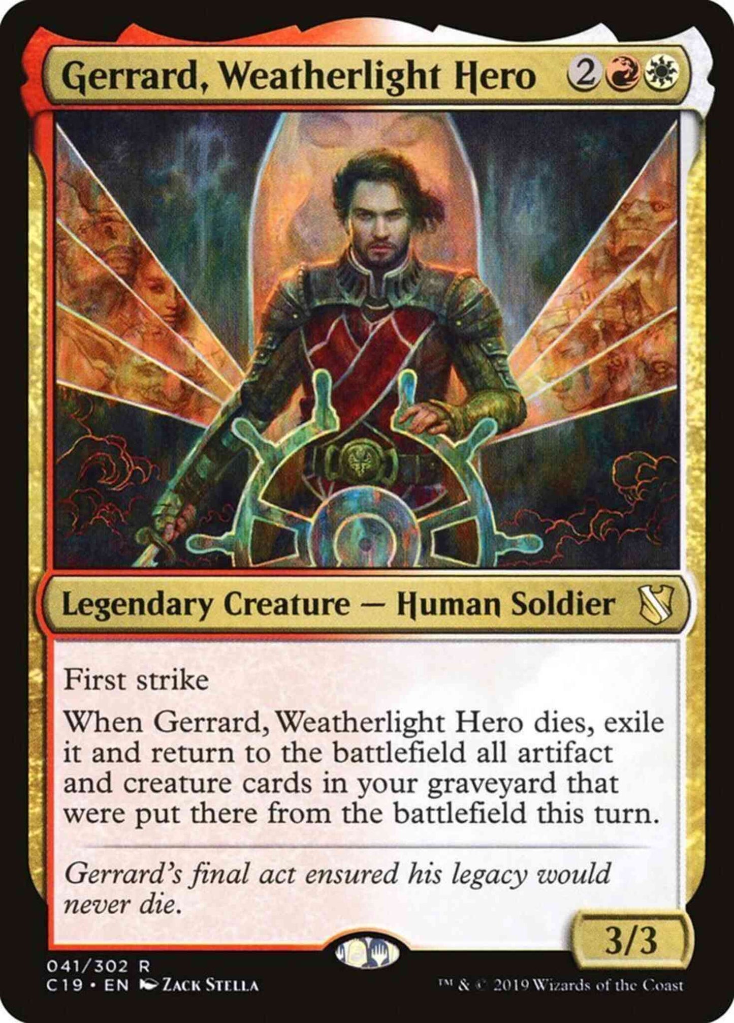 Gerrard, Weatherlight Hero [41] [Commander 2019] [Non-Foil]