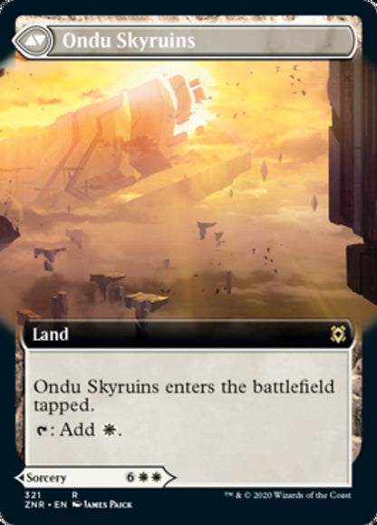 Ondu Inversion // Ondu Skyruins [321] [Extended Art] [Zendikar Rising] [Non-Foil]