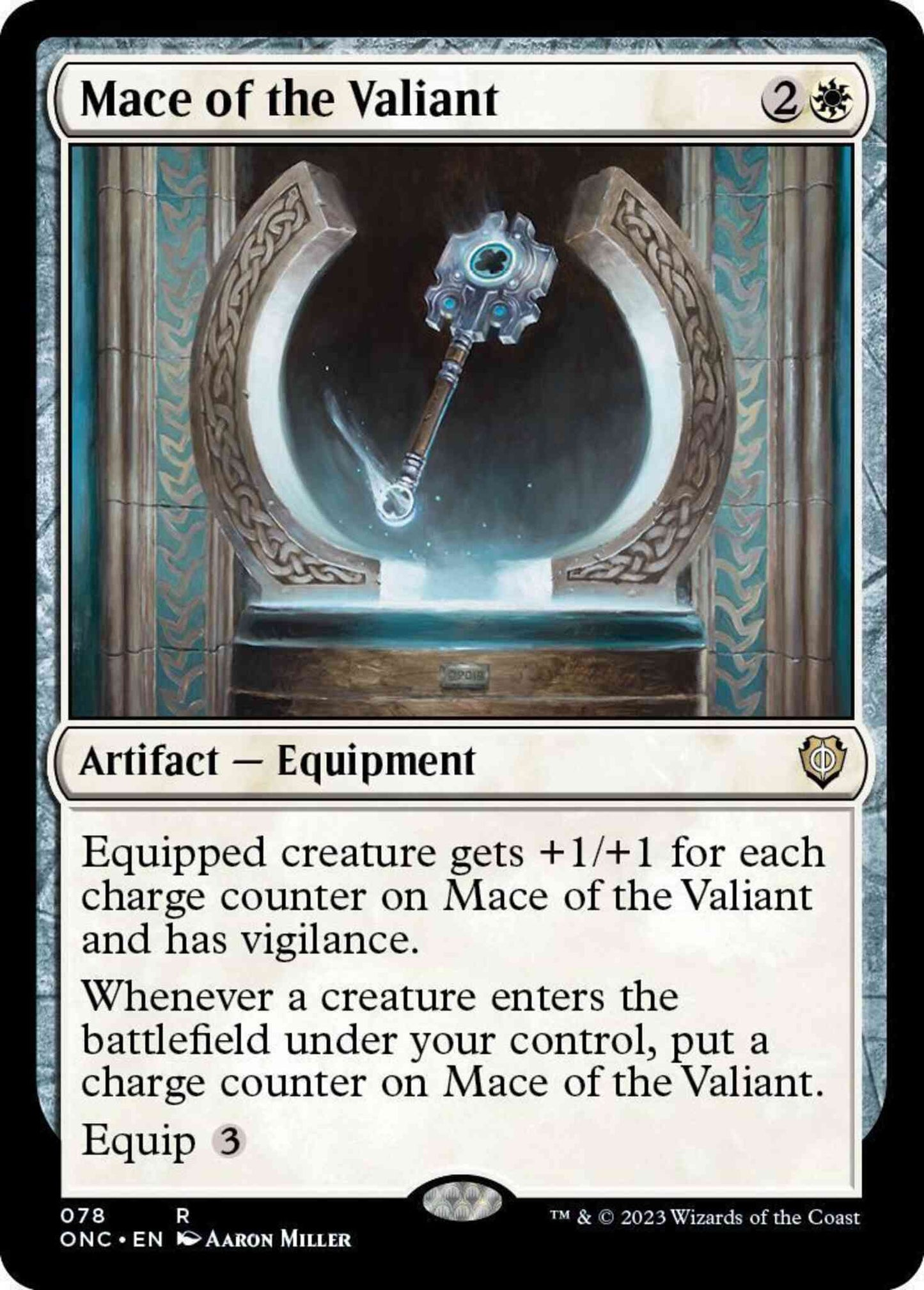 Mace of the Valiant [78] [Phyrexia: All Will Be One: Commander] [Non-Foil]