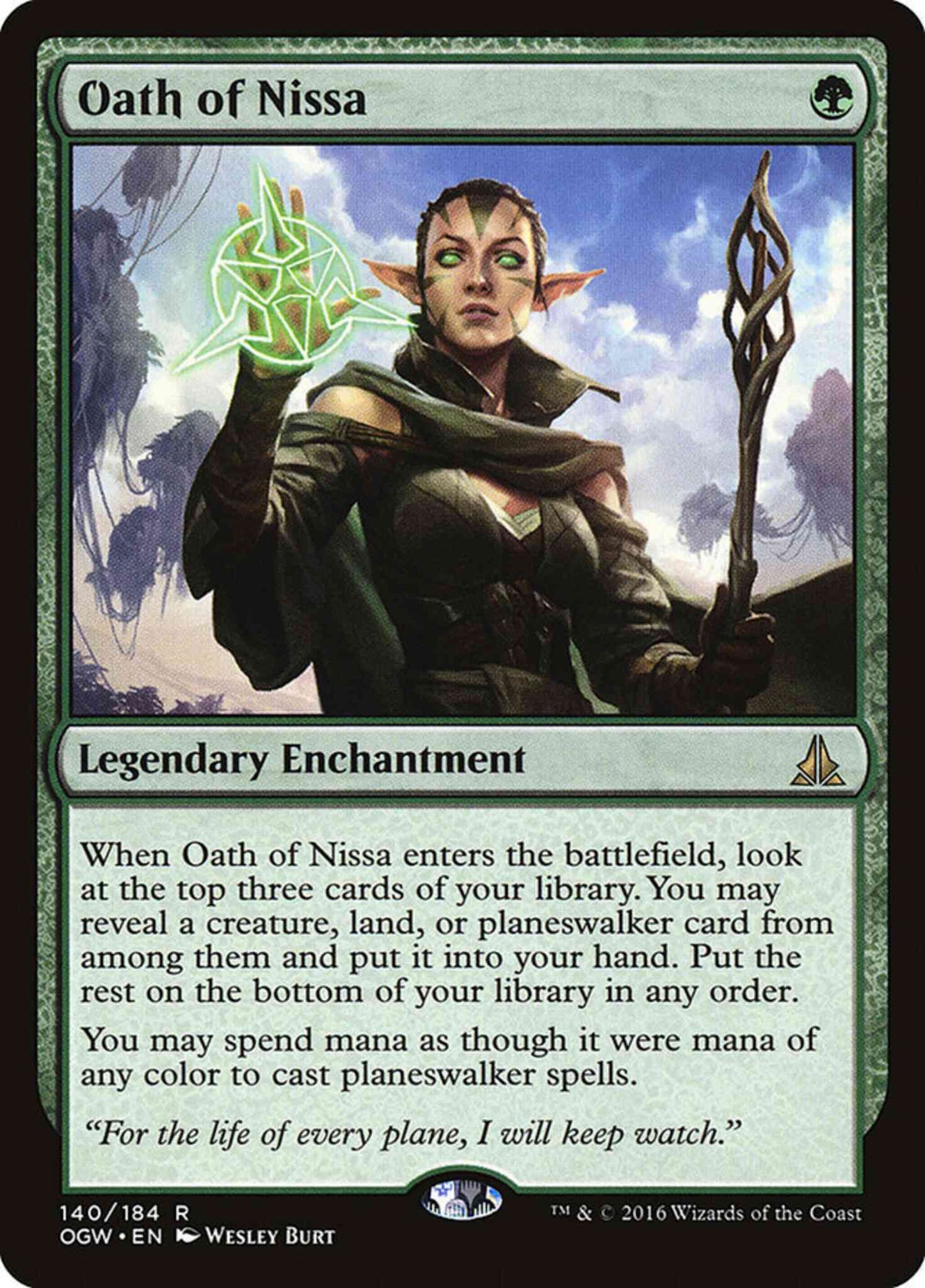 Oath of Nissa [140] [Oath of the Gatewatch] [Non-Foil]