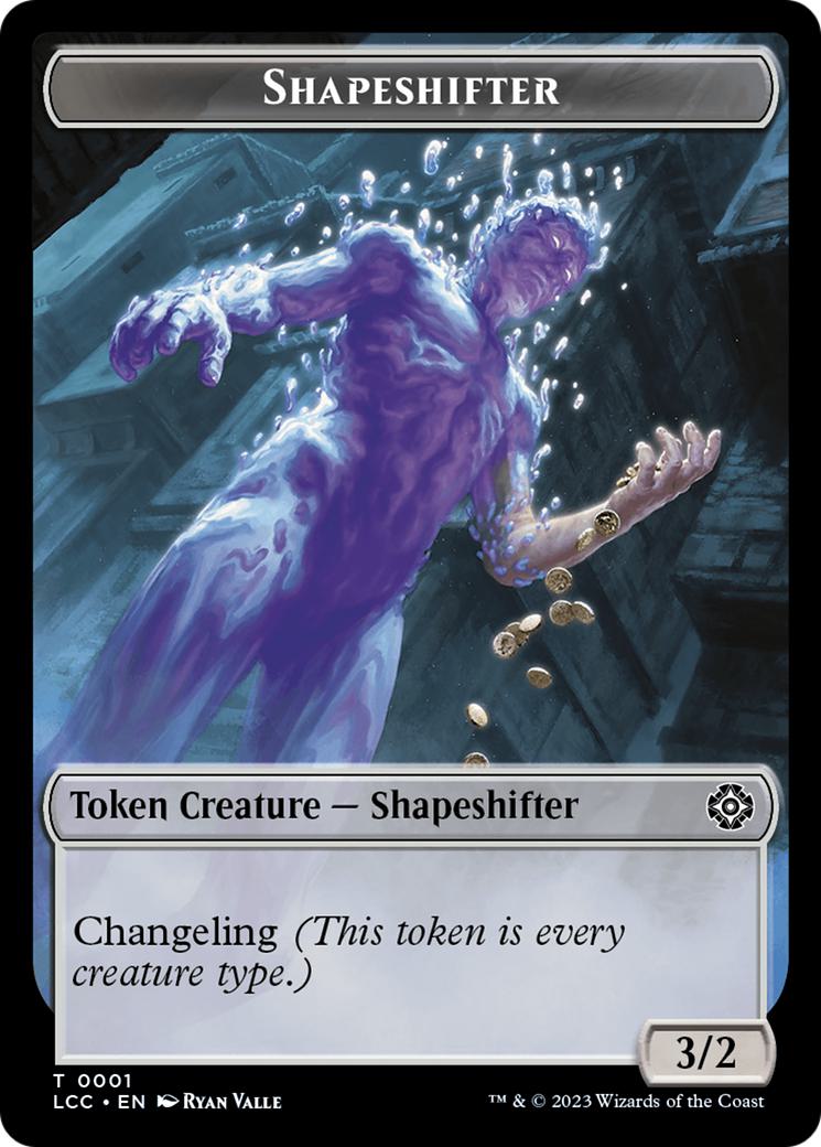 Salamander Warrior Token (04) // Shapeshifter Token (01) [The Lost Caverns of Ixalan: Commander: Tokens] [Non-Foil]