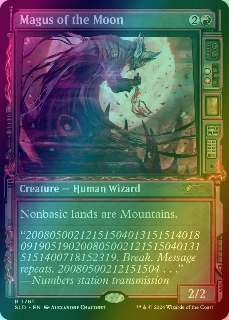 Magus of the Moon [1761] [Paranormal Frame] [Showcase: Duskmourn] [Secret Lair Drop] [Foil]