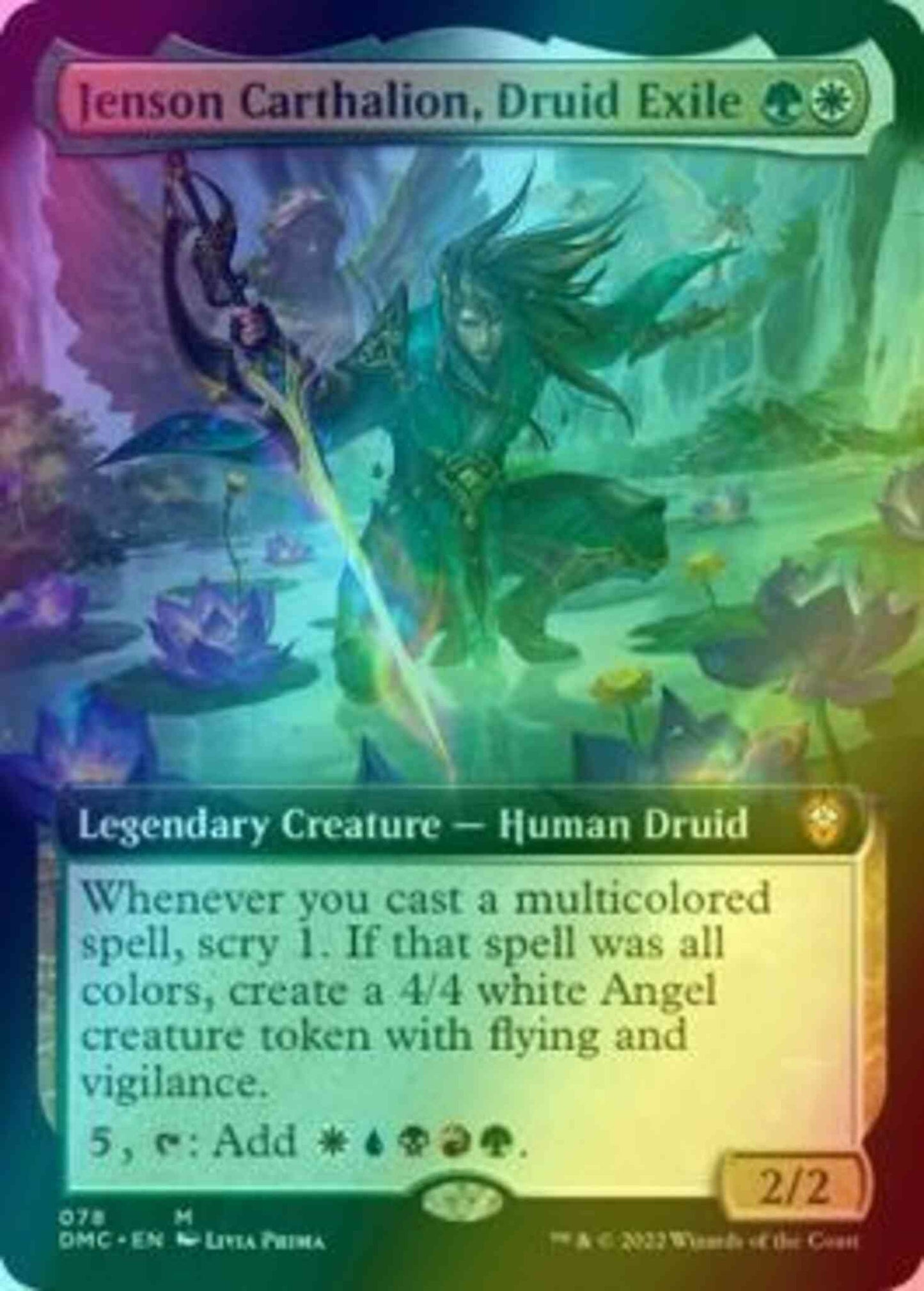 Jenson Carthalion, Druid Exile [78] [Extended Art] [Dominaria United: Commander] [Foil]