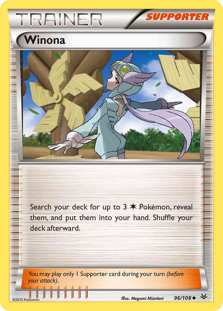 Winona - 96/108 - Uncommon [xy6-96] [Reverse Holo]