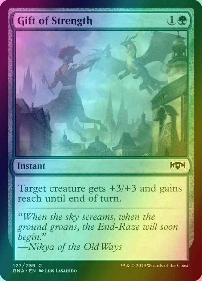 Gift of Strength [127] [Ravnica Allegiance] [Foil]