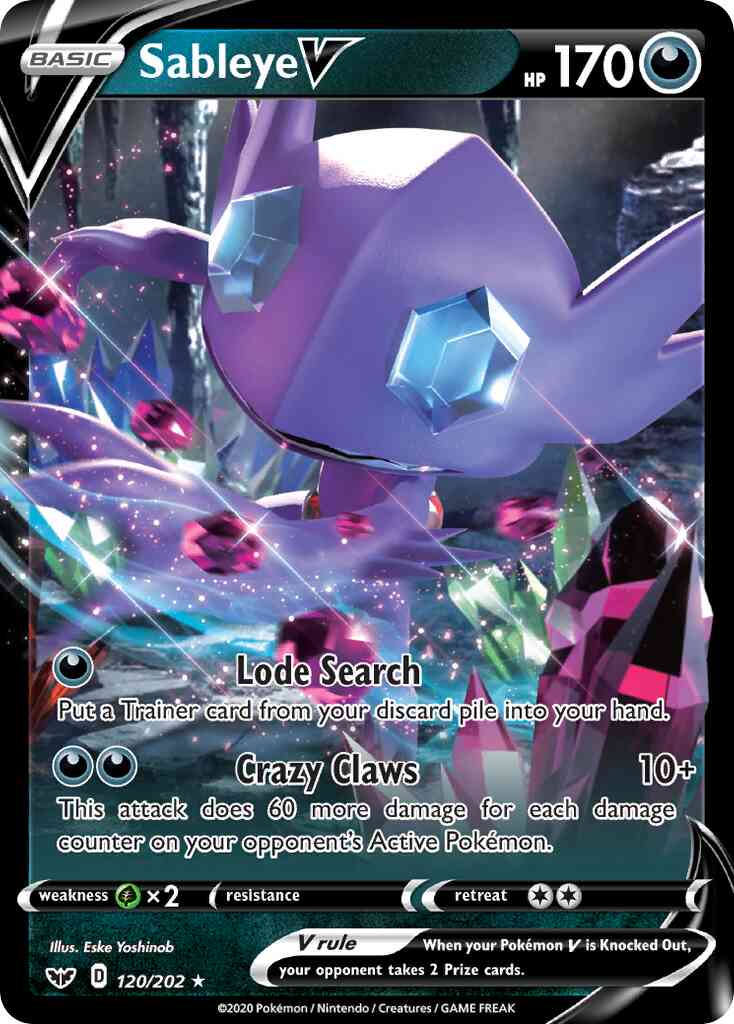 Sableye V - 120/202 - Rare Ultra [swsh1-120] [Ultra]