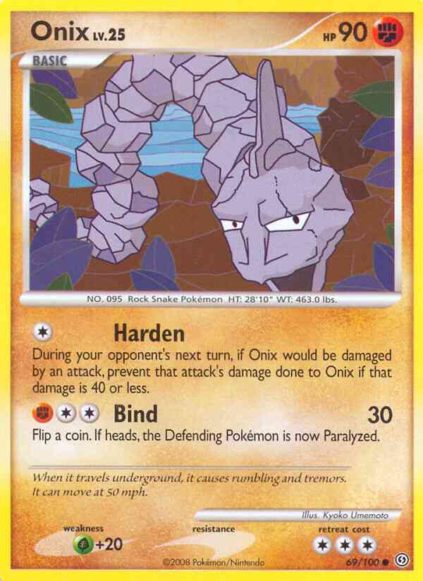 Onix - 69/100 - Common [dp7-69] [Reverse Holo]