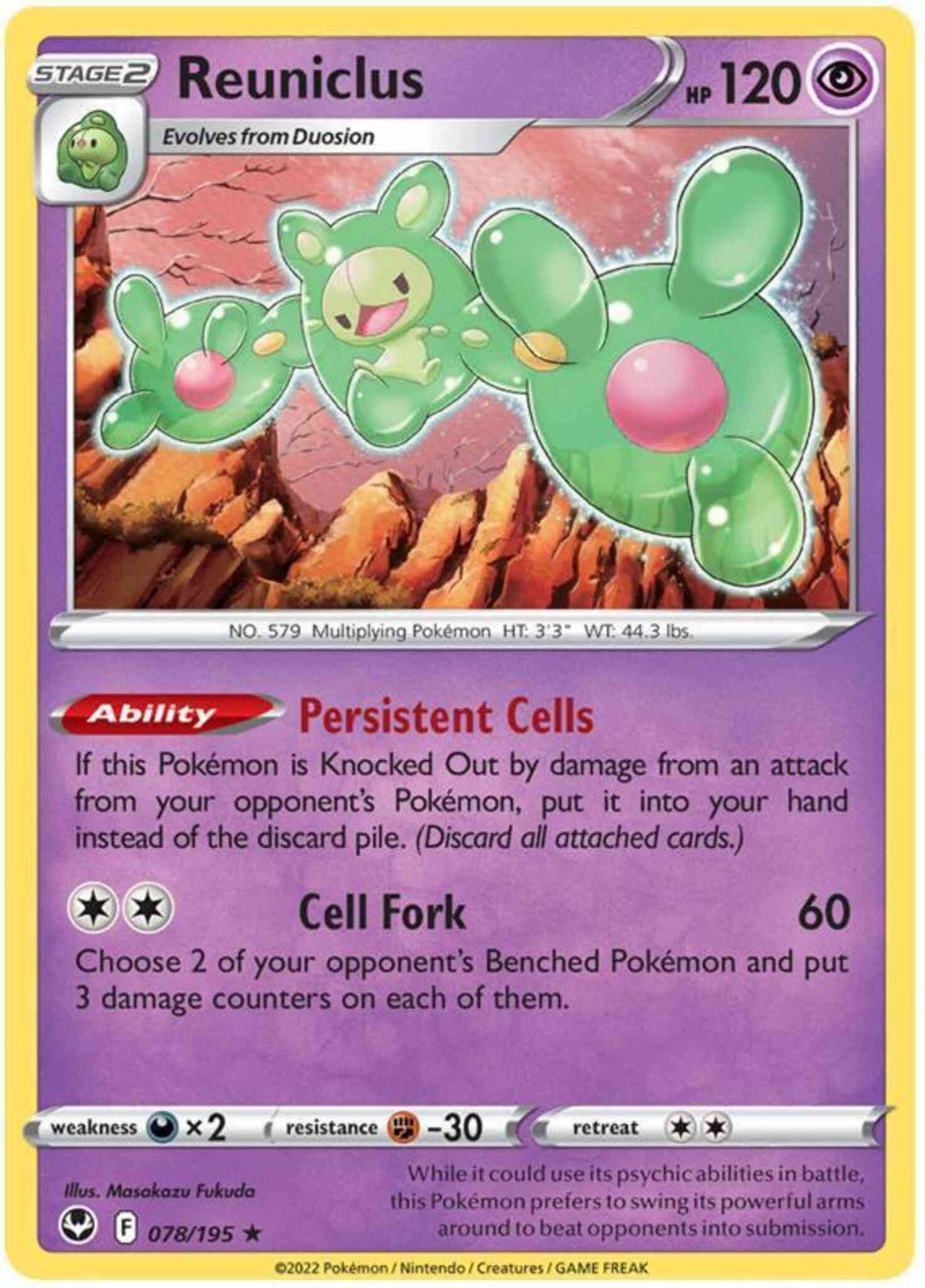 Reuniclus - 078/195 - Rare Holo [swsh12-078] [Holo]
