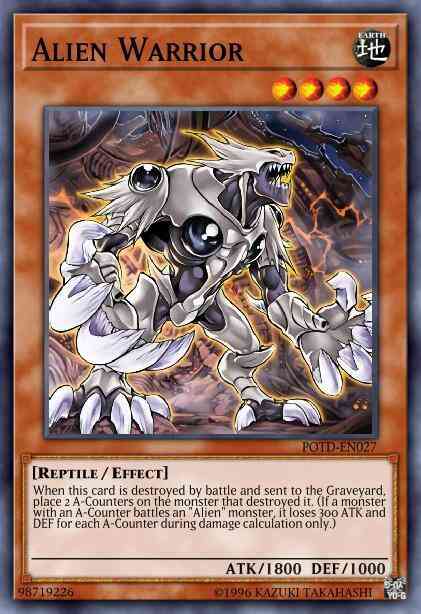 Alien Warrior - POTD-EN027 - Rare - Unlimited