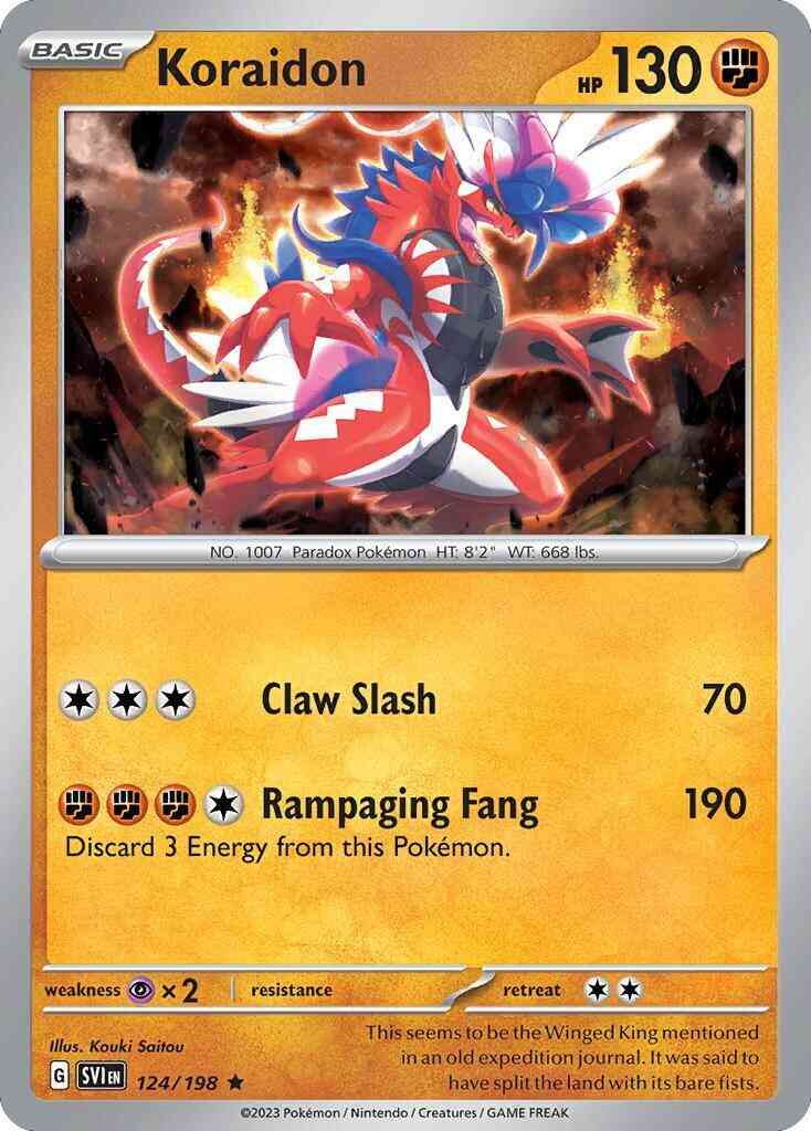 Koraidon - 124/198 - Rare [sv01-124] [Holo]