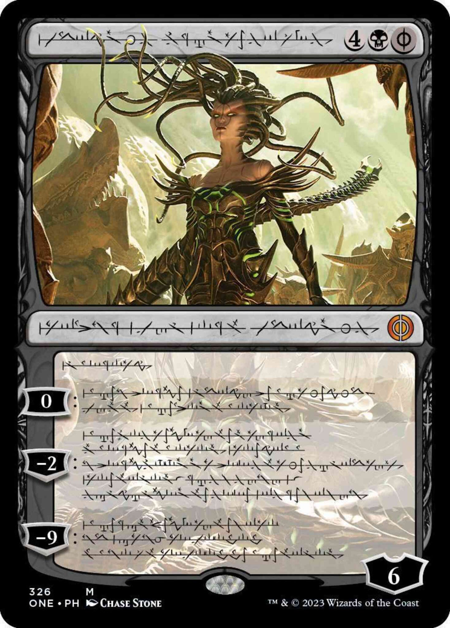 Vraska, Betrayal's Sting - Phyrexian [326] [Phyrexian Showcase] [Phyrexia: All Will Be One] [Non-Foil]