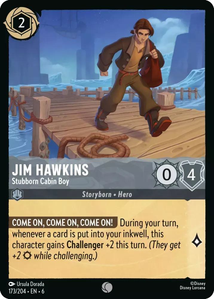 Jim Hawkins - Stubborn Cabin Boy - 173/204 [Azurite Sea] [Non-Foil]