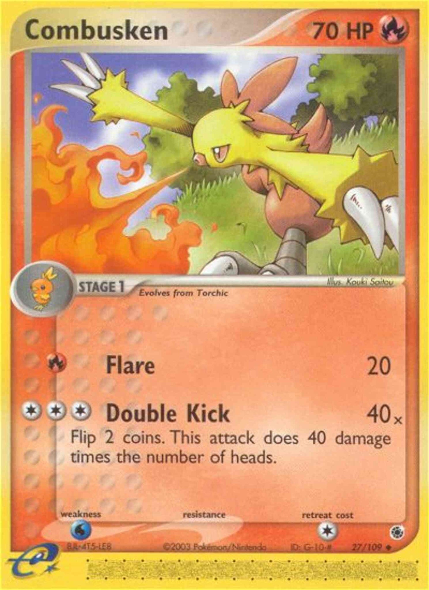 Combusken - 27/109 - Uncommon [ex1-27] [Reverse Holo]