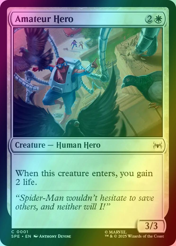 Amateur Hero [1] [Marvel's Spider-Man Eternal] [Foil]