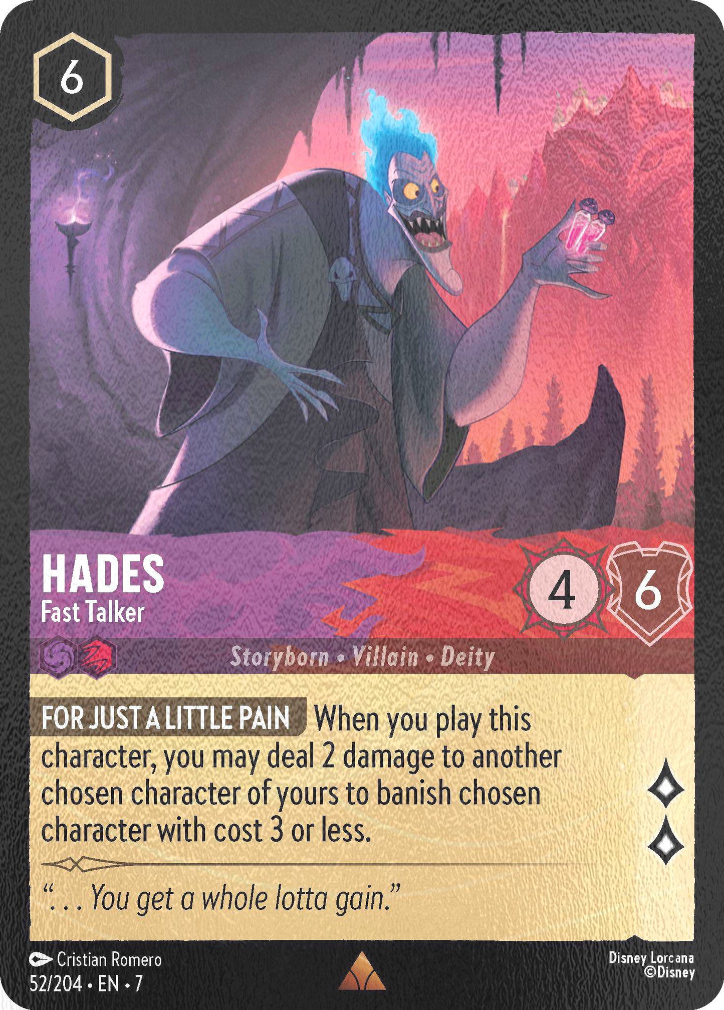 Hades - Fast Talker - 52/204 [Archazia's Island] [Cold Foil]