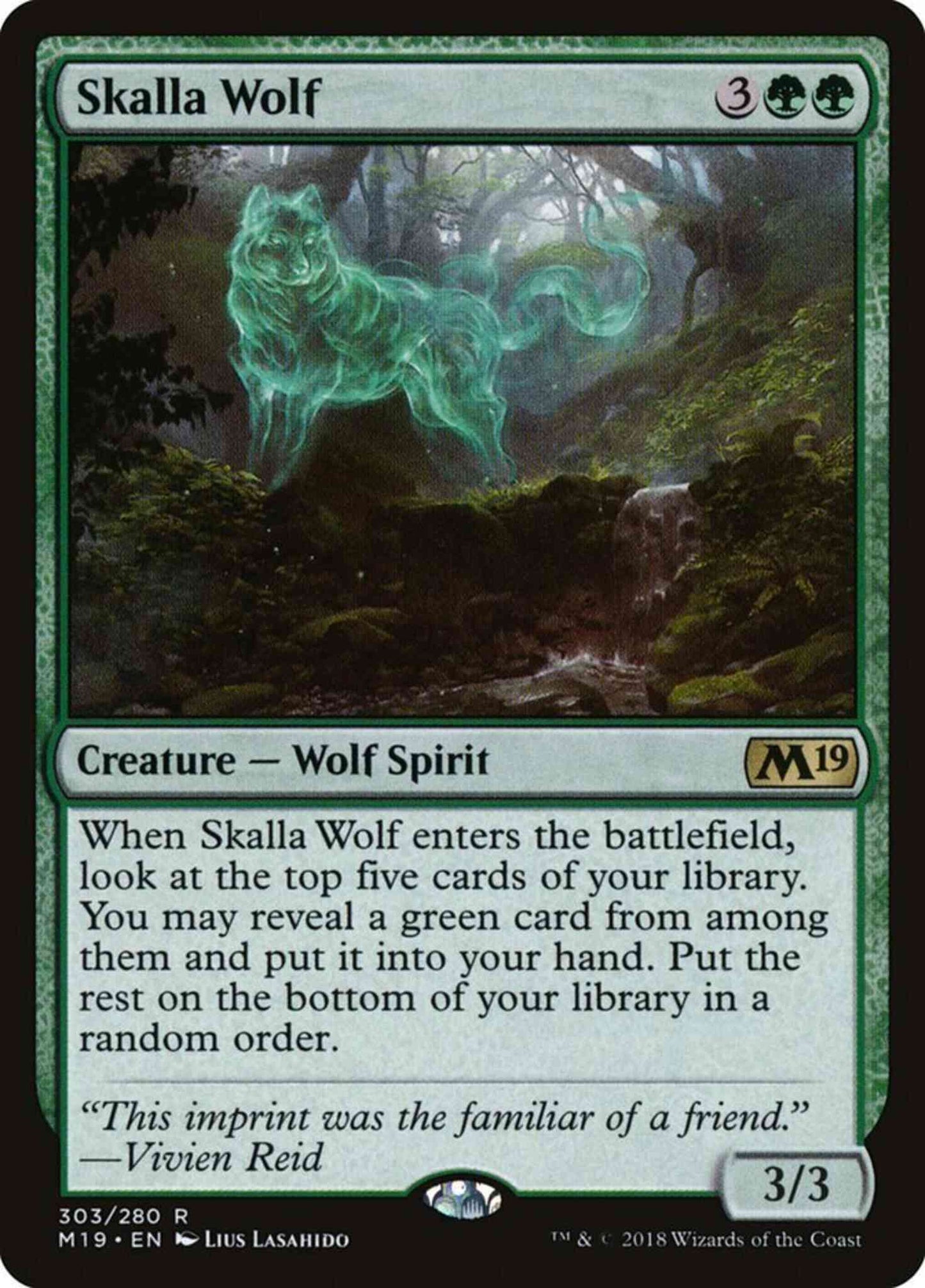 Skalla Wolf [303] [Planeswalker Deck Exclusive] [Core Set 2019] [Non-Foil]