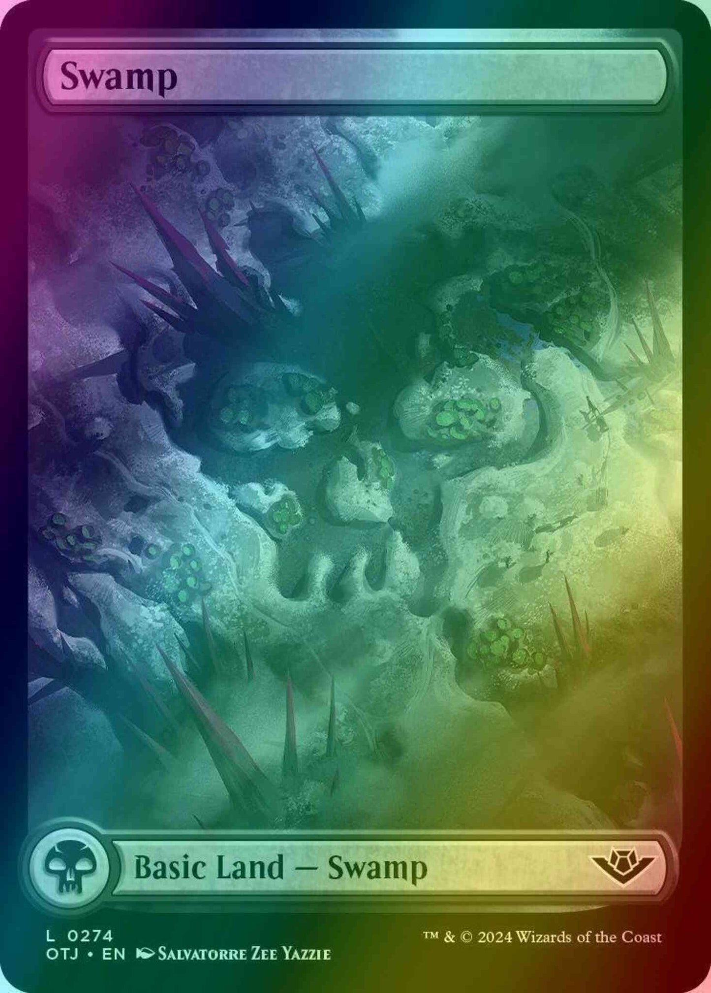 Swamp [274] [Full Art] [Outlaws of Thunder Junction] [Foil]