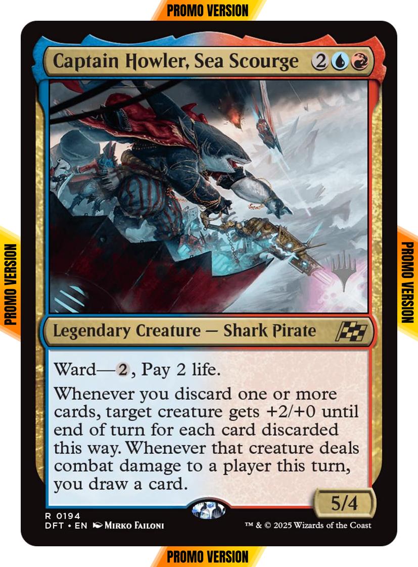 Captain Howler, Sea Scourge [194p] [Promo Pack] [Aetherdrift: Promos] [Non-Foil]