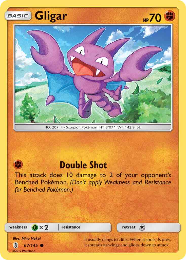Gligar - 67/145 - Common [sm2-67] [Reverse Holo]