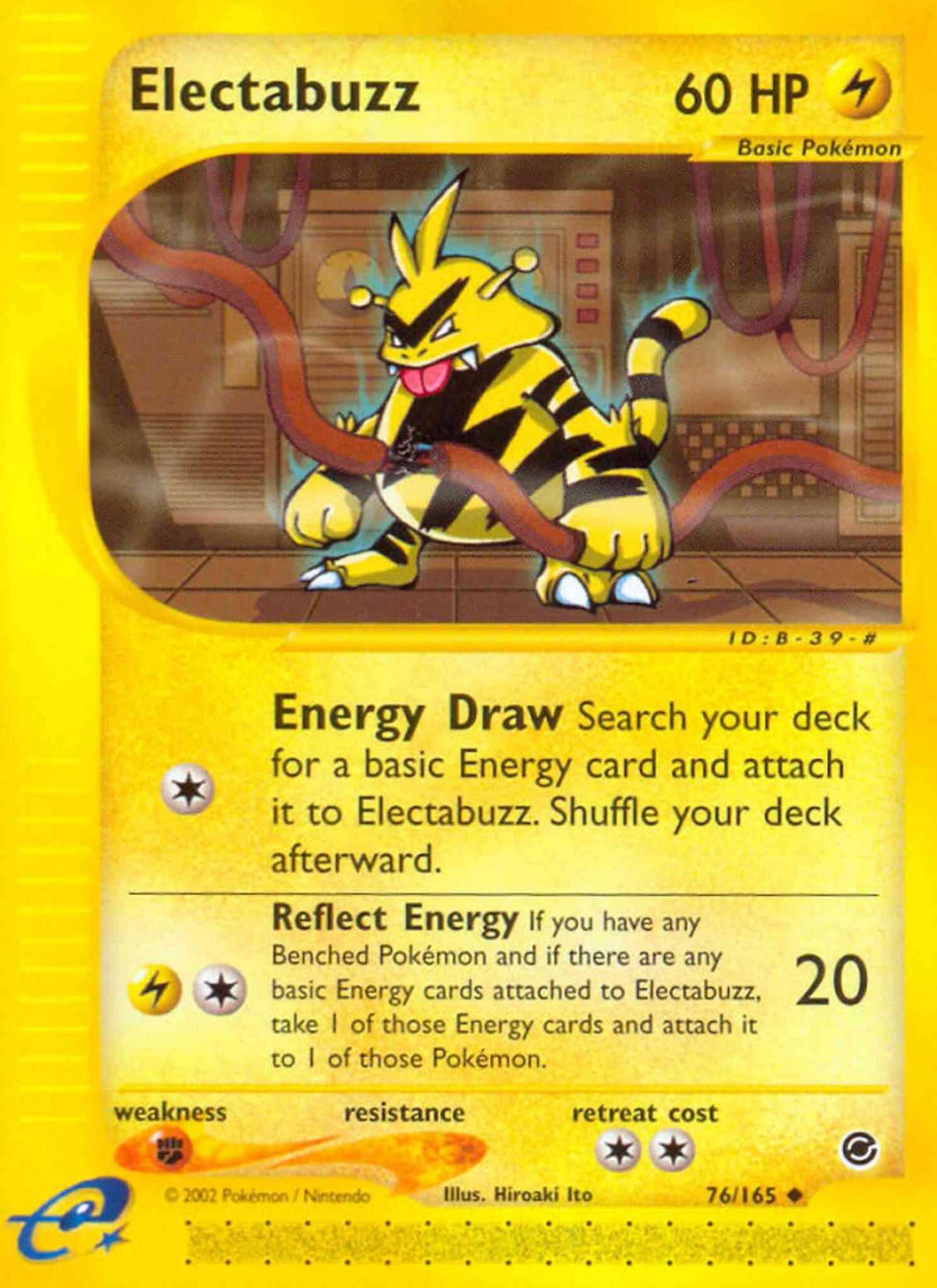 Electabuzz - 76/165 - Uncommon [ecard1-76] [Reverse Holo]