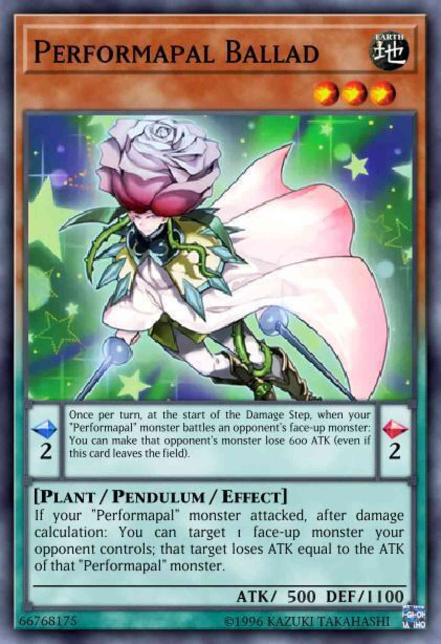 Performapal Ballad - DPDG-EN002 - Super Rare - 1st Edition