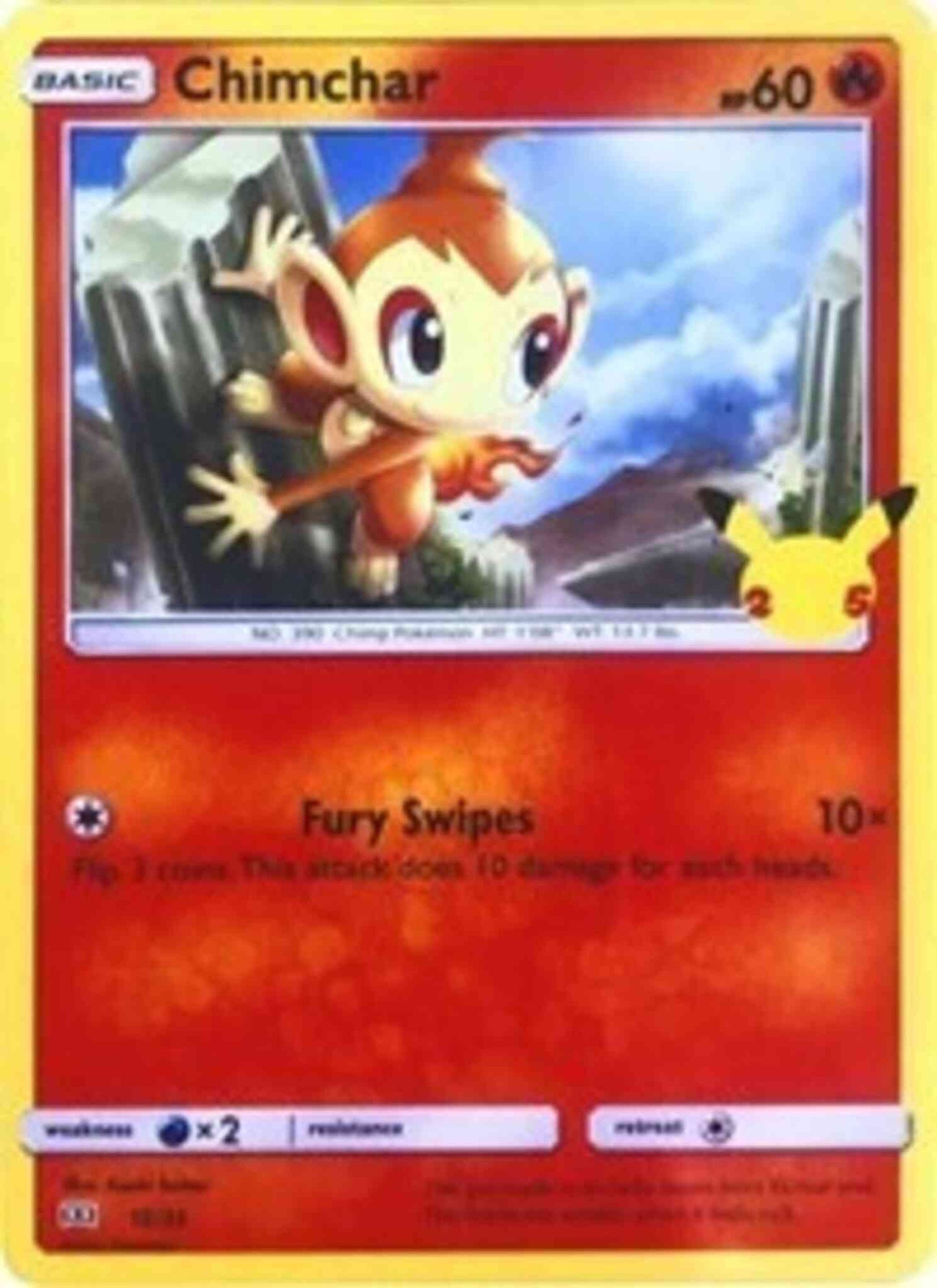 Chimchar - McDonald's 25th Anniversary - 12/25 - Promo [mcd21-12] [Holo]