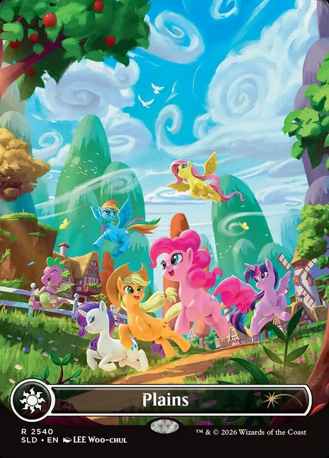 Plains [2540] [Borderless] [Lands of Equestria] [Secret Lair Drop] [Non-Foil]