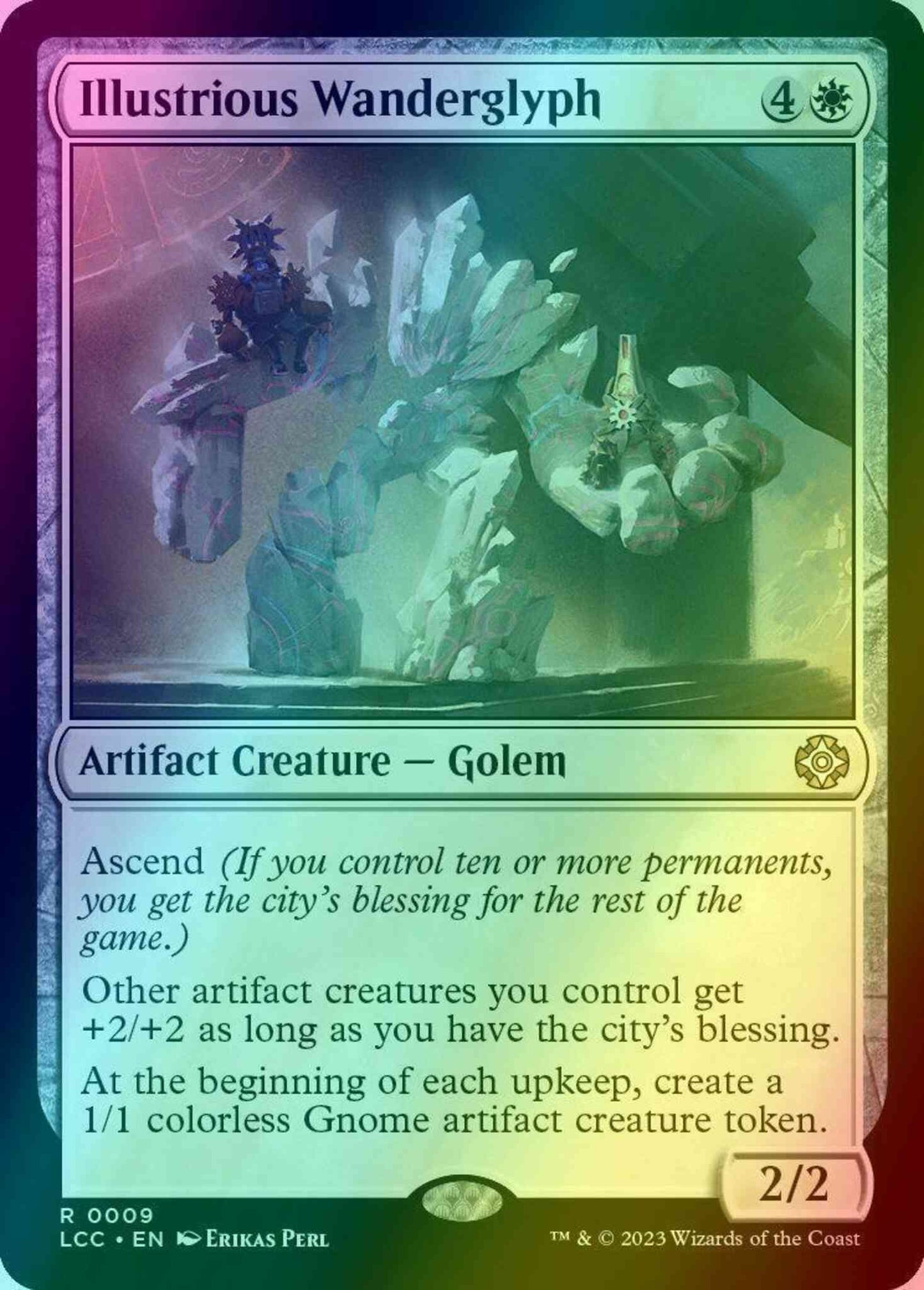 Illustrious Wanderglyph [9] [The Lost Caverns of Ixalan: Commander] [Foil]