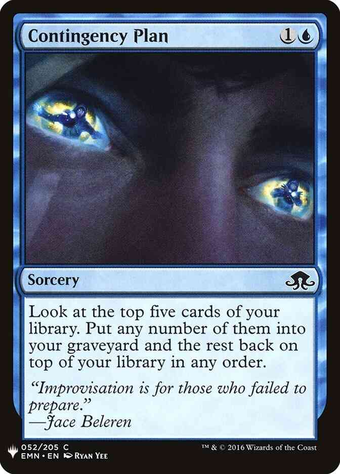 Contingency Plan [EMN-52] [The List] [Non-Foil]