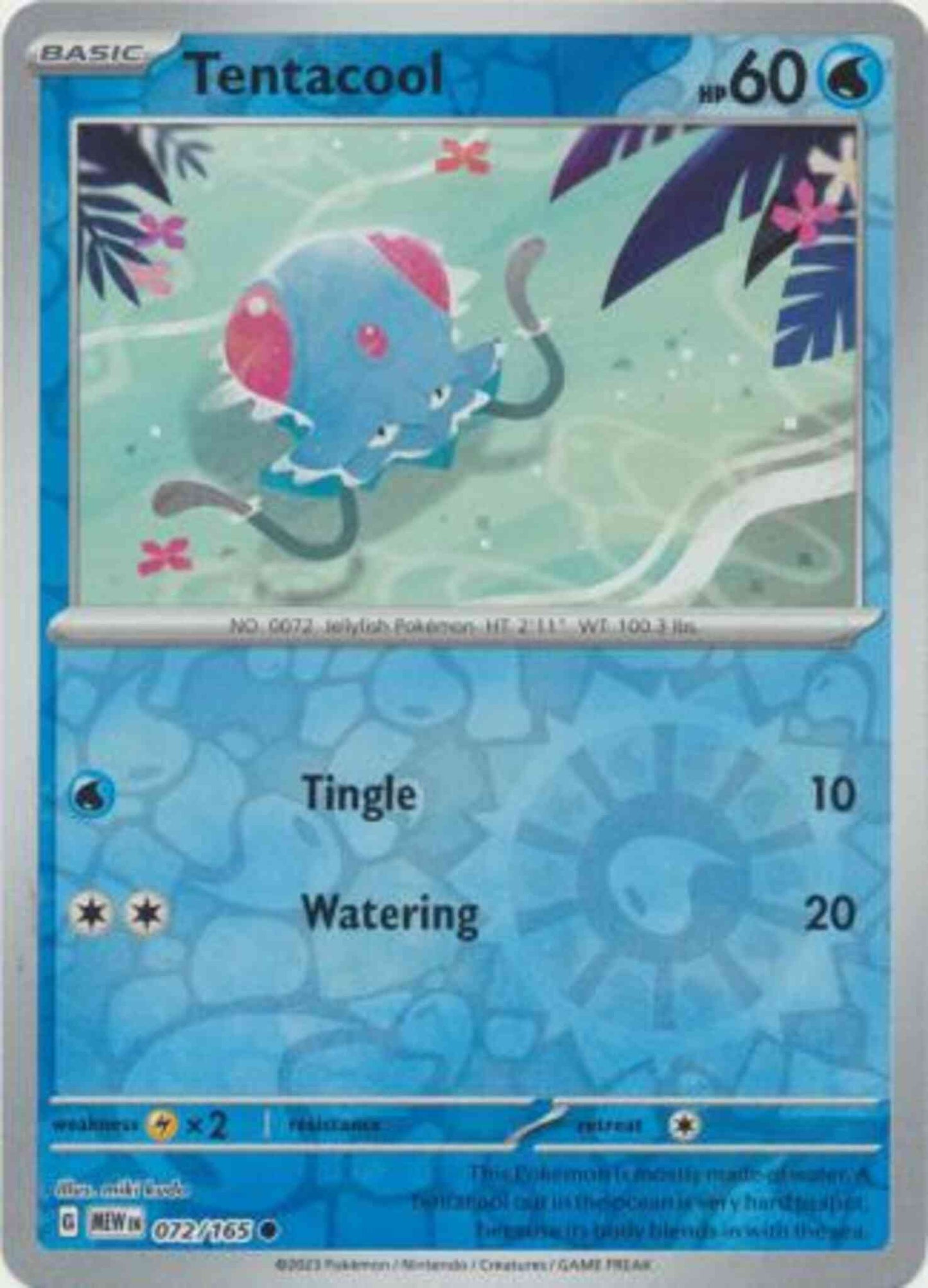 Tentacool - 072/165 - Common [sv035-072] [Reverse Holo]