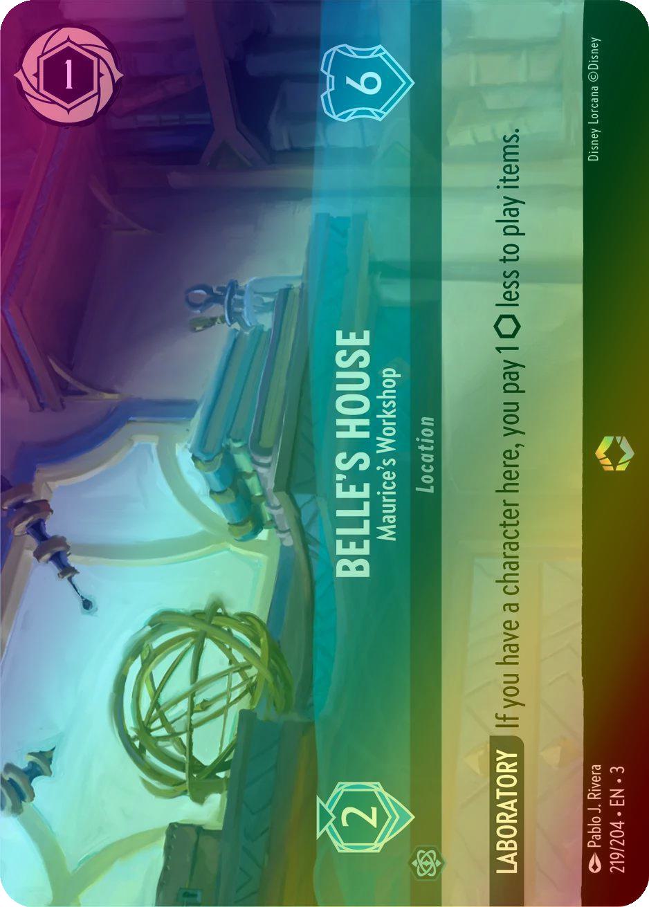 Belle's House - Maurice's Workshop (Enchanted) - 219/204 [Into the Inklands] [Holofoil]