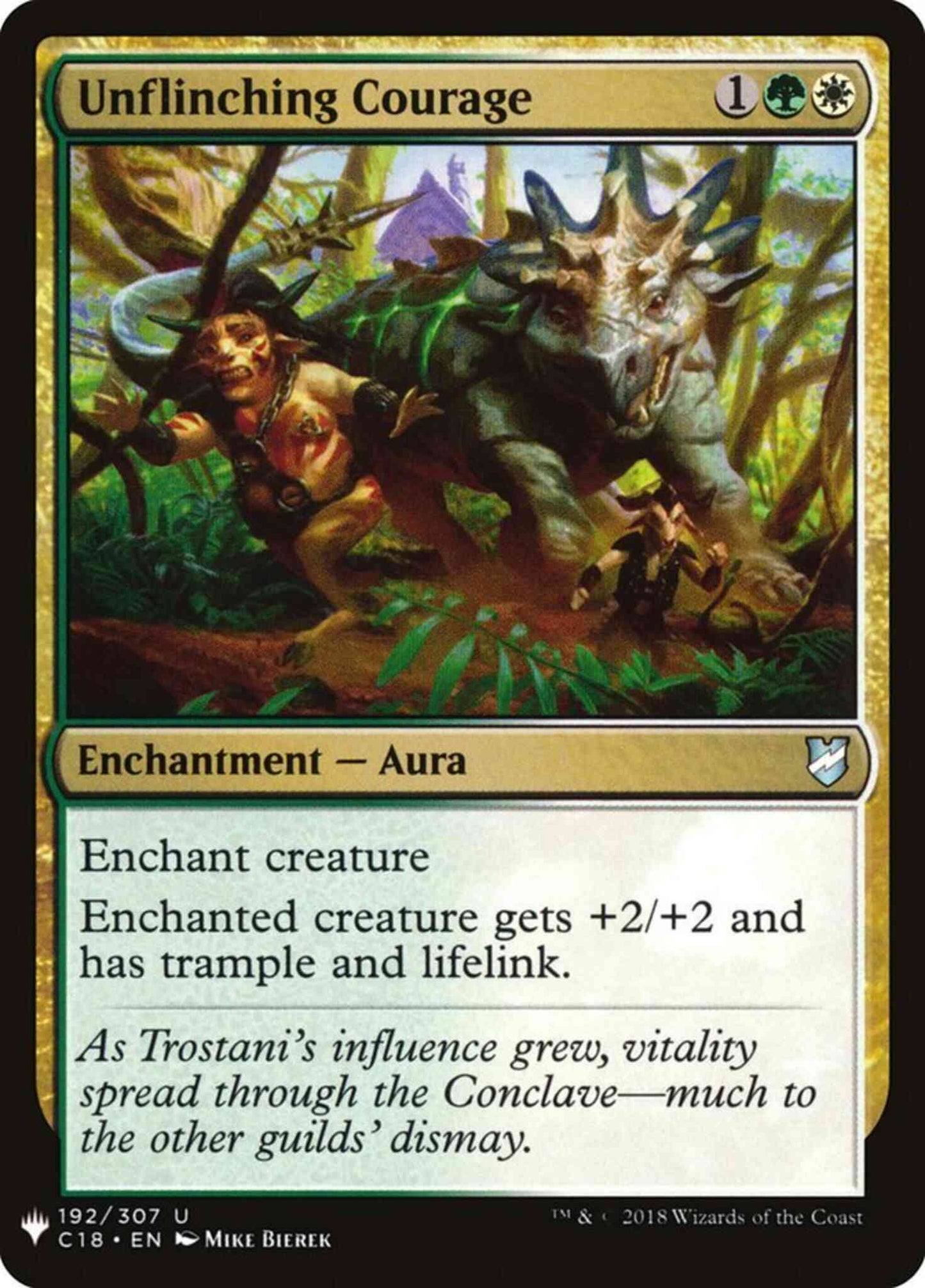 Unflinching Courage [C18-192] [The List] [Non-Foil]