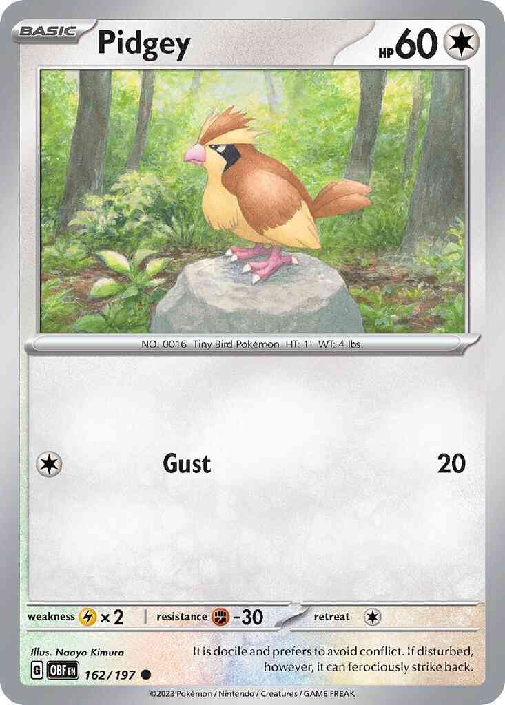 Pidgey - 162/197 - Common [sv03-162] [Non-Holo]