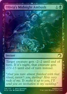 Olivia's Midnight Ambush [118] [Innistrad: Midnight Hunt] [Foil]