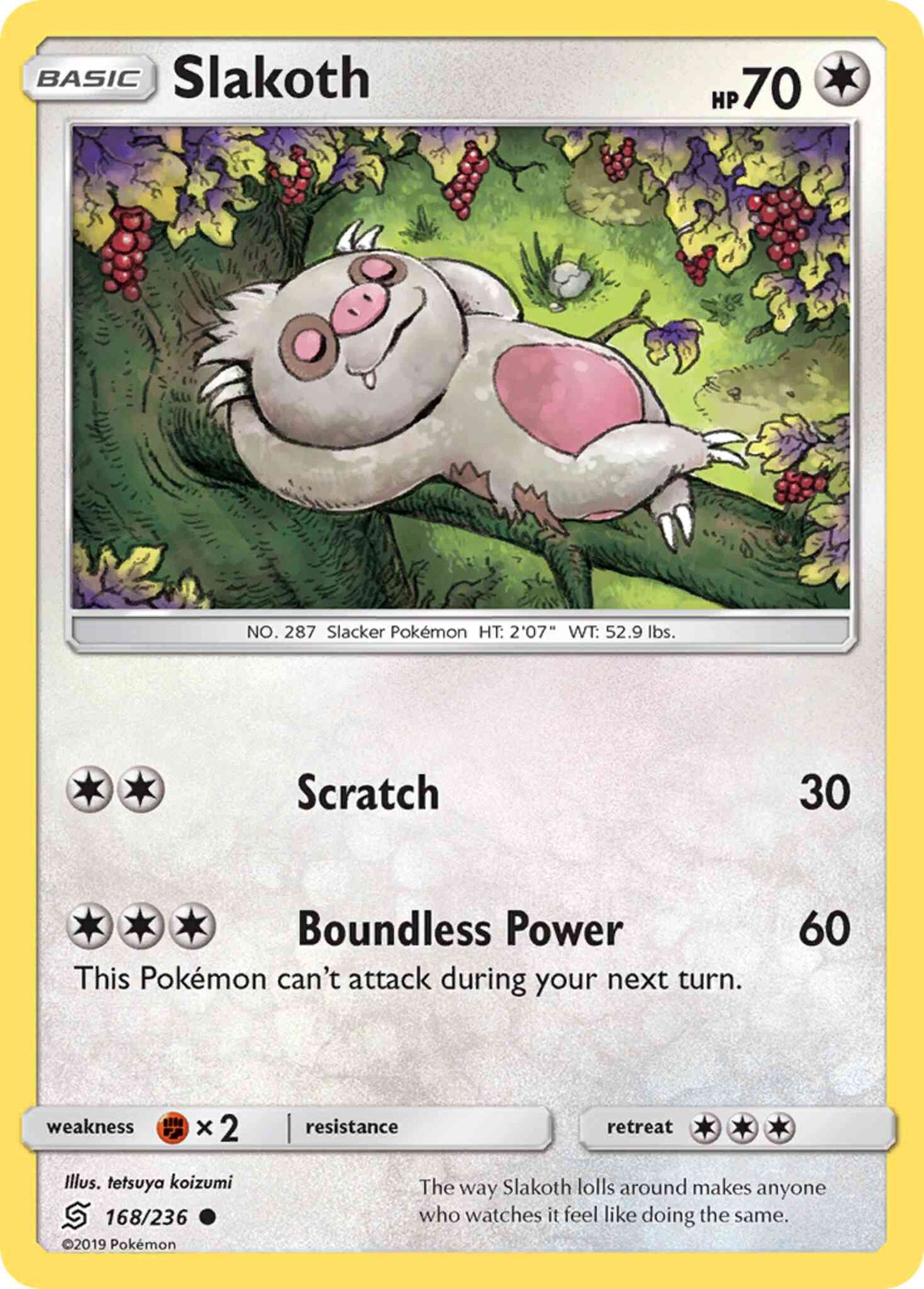 Slakoth - 168/236 - Common [sm11-168] [Non-Holo]