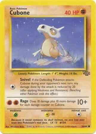 Cubone - 50/64 - Common - Unlimited [base2U-50] [Non-Holo]