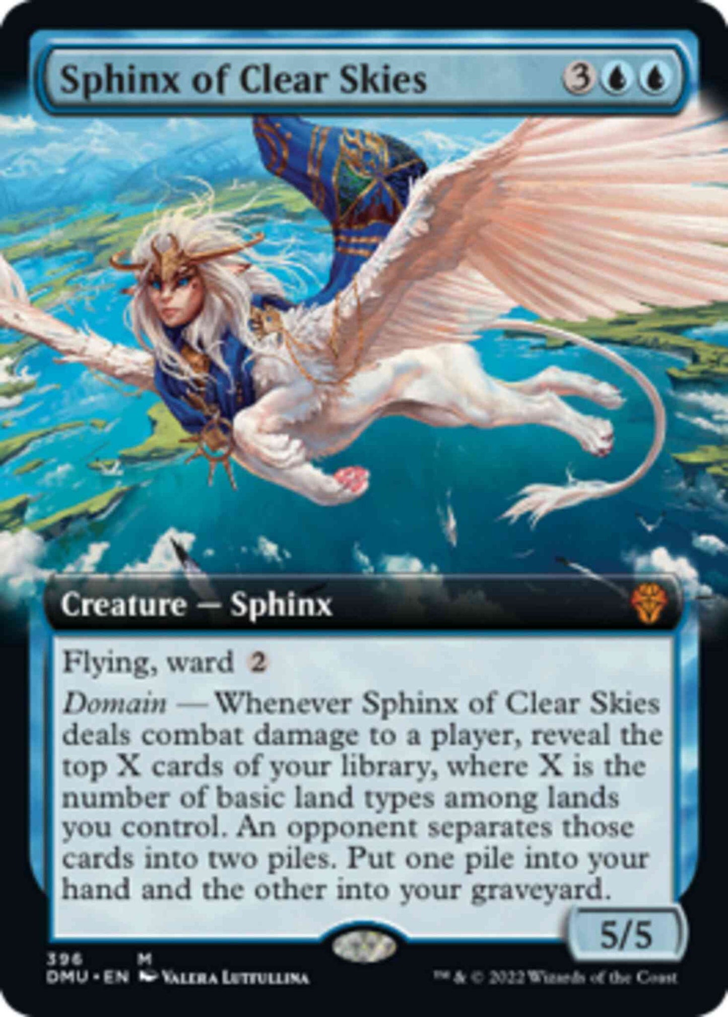 Sphinx of Clear Skies [396] [Extended Art] [Dominaria United] [Non-Foil]